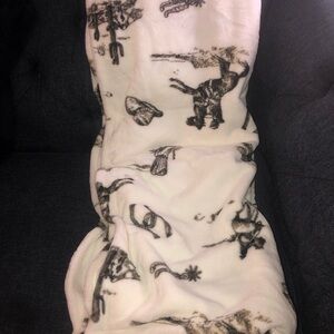 ‼️ Wrangler Western  Print Plush Throw Blanket